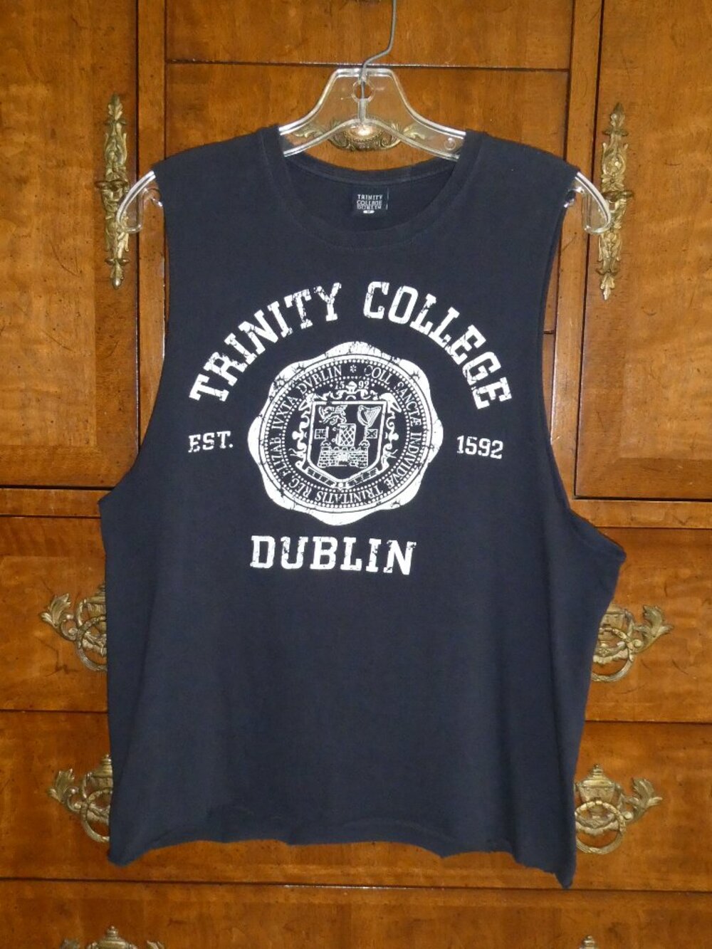 Trinity College Muscle Tank Top Shirt Size Medium